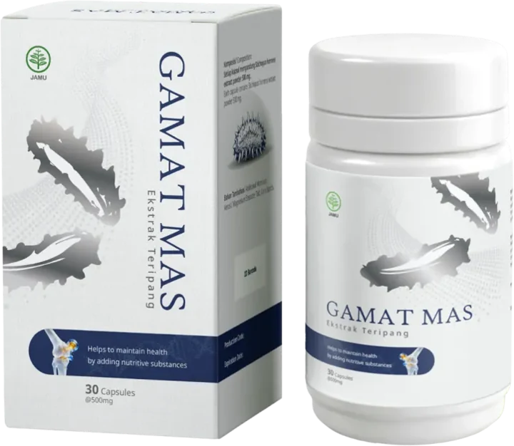 GamatMas – kotak dan botol 30 kapsul